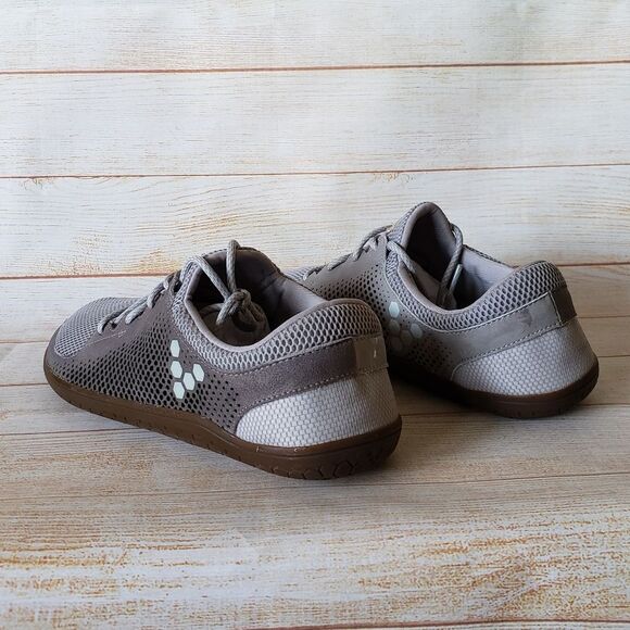 Vivobarefoot Primus Trio Leather/Mesh Grey Walking Running Outdoor Sneakers Men main image 4